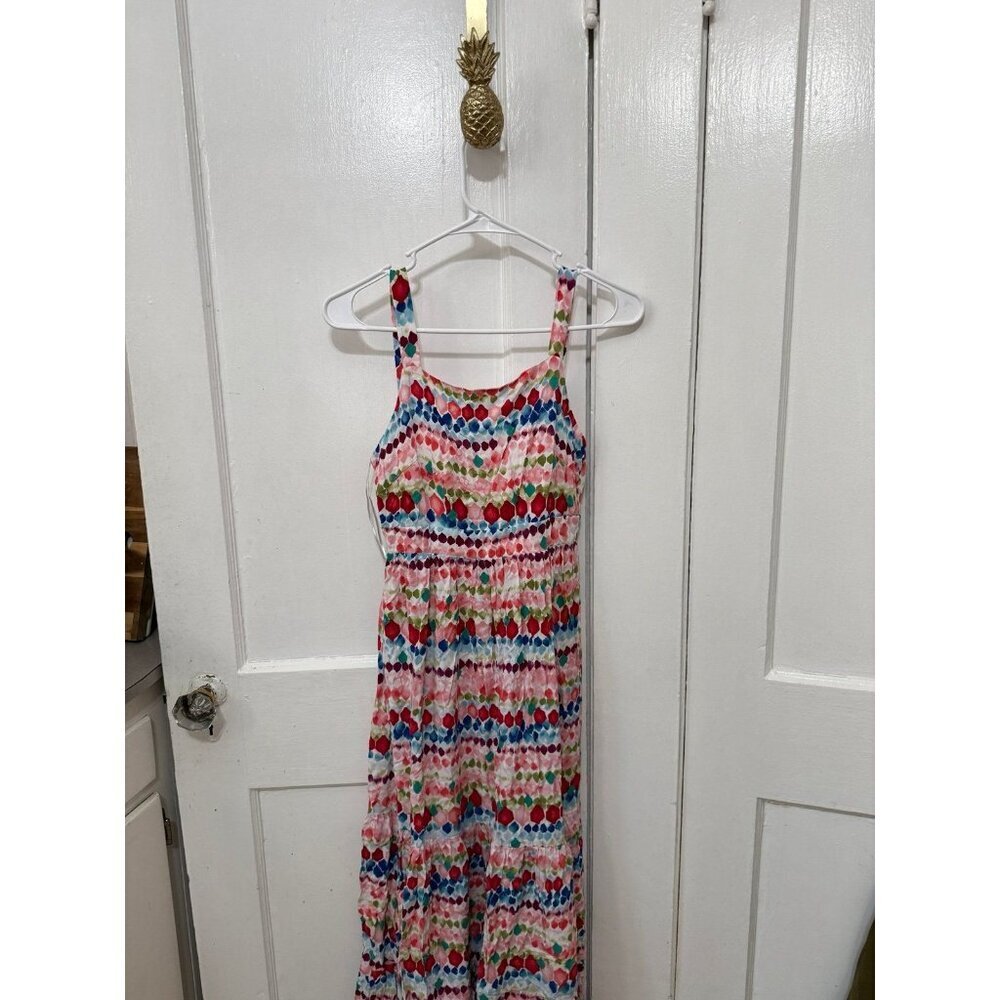 mi ami Colorful Tiered Maxi Dress with Built-In Lining – XXS